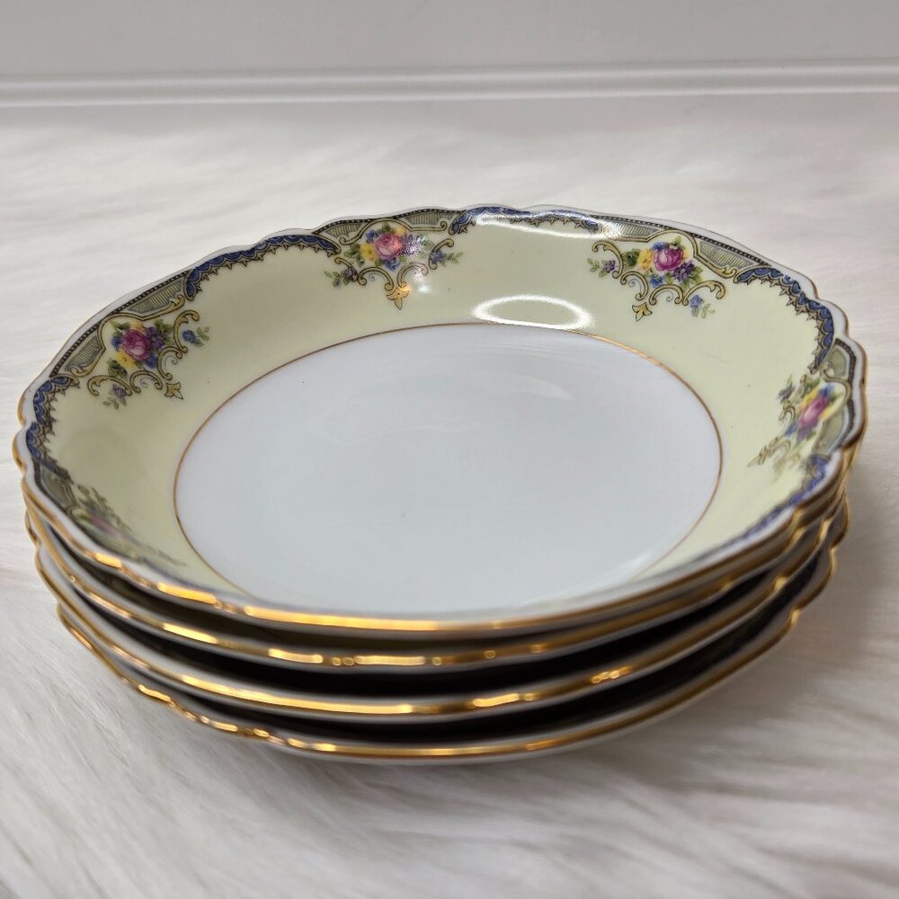 Vintage (4) Paul Muller Selb "The Minto" #1328 Bavaria Germany 5-1/8" Fruit Bowl